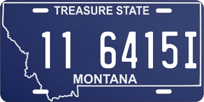 MT license plate 116415I