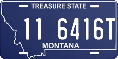 MT license plate 116416T
