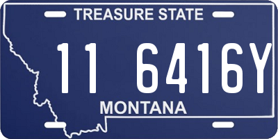 MT license plate 116416Y
