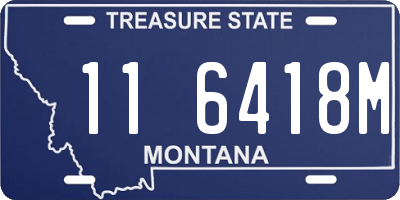MT license plate 116418M