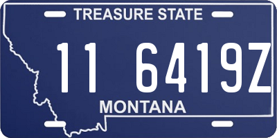 MT license plate 116419Z