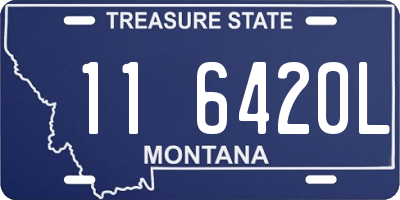 MT license plate 116420L