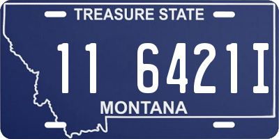 MT license plate 116421I