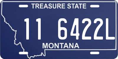 MT license plate 116422L