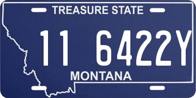 MT license plate 116422Y