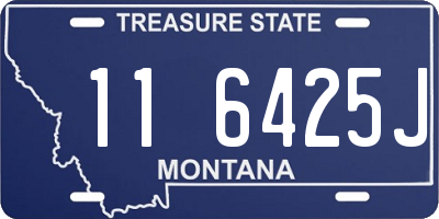 MT license plate 116425J