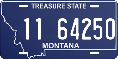 MT license plate 116425O