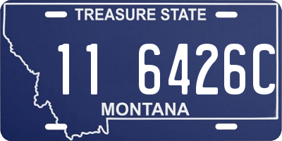 MT license plate 116426C