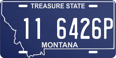 MT license plate 116426P
