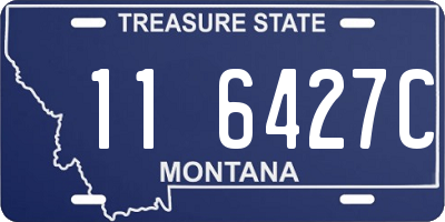 MT license plate 116427C