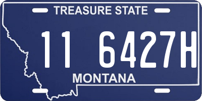 MT license plate 116427H