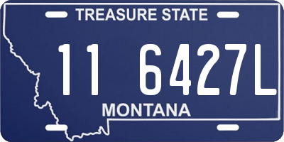 MT license plate 116427L