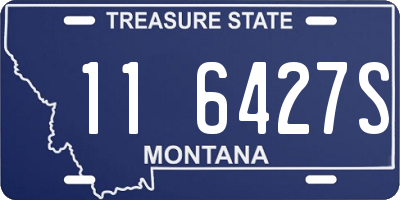 MT license plate 116427S