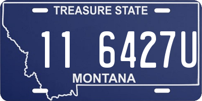MT license plate 116427U