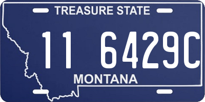 MT license plate 116429C