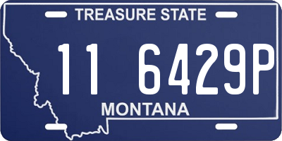 MT license plate 116429P