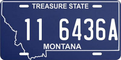 MT license plate 116436A