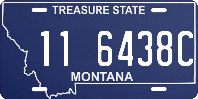 MT license plate 116438C