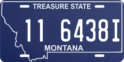 MT license plate 116438I