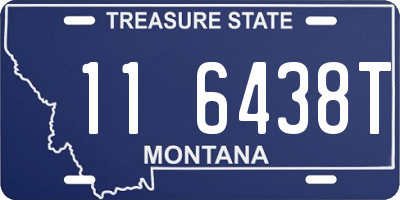 MT license plate 116438T