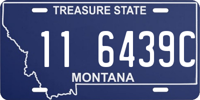 MT license plate 116439C