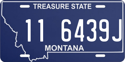 MT license plate 116439J