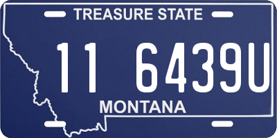 MT license plate 116439U
