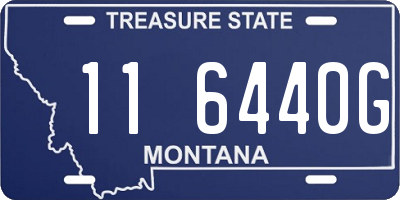 MT license plate 116440G