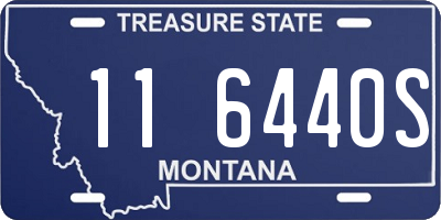 MT license plate 116440S