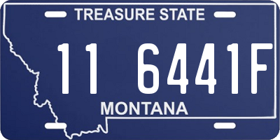MT license plate 116441F