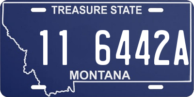 MT license plate 116442A