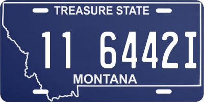 MT license plate 116442I