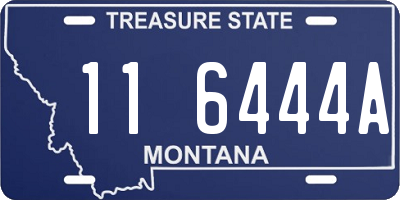 MT license plate 116444A