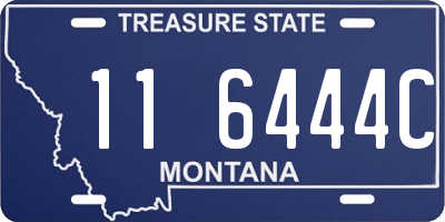MT license plate 116444C