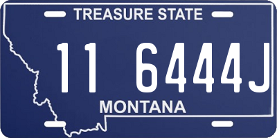 MT license plate 116444J