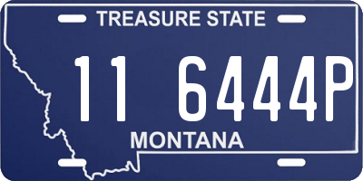MT license plate 116444P