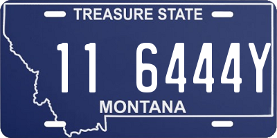 MT license plate 116444Y