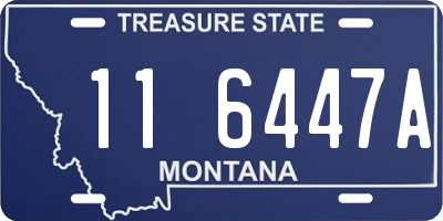 MT license plate 116447A