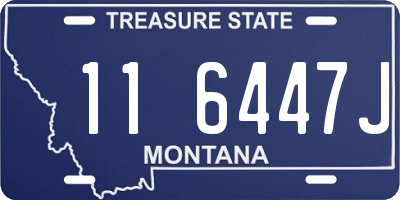 MT license plate 116447J