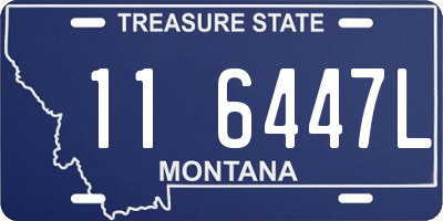 MT license plate 116447L