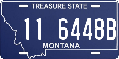 MT license plate 116448B