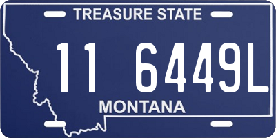 MT license plate 116449L