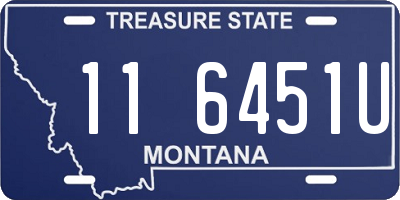 MT license plate 116451U