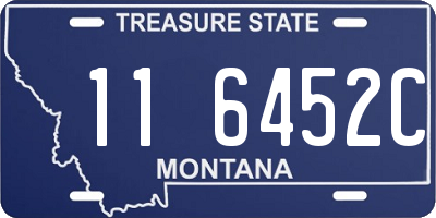 MT license plate 116452C