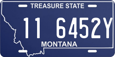 MT license plate 116452Y