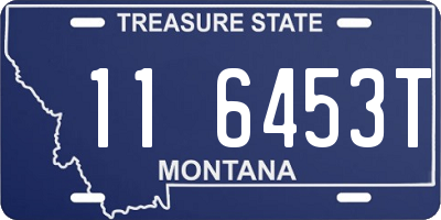 MT license plate 116453T