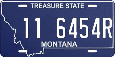 MT license plate 116454R