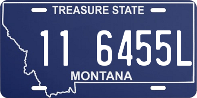 MT license plate 116455L