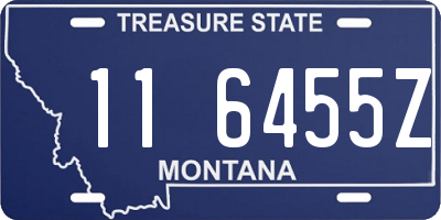 MT license plate 116455Z
