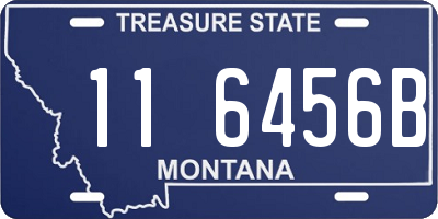 MT license plate 116456B